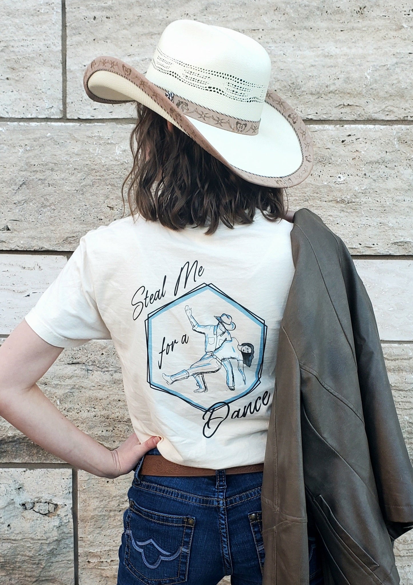 "Steal Me For A Dance" UNISEX Short Sleeve Country Dance Softstyle T-Shirt